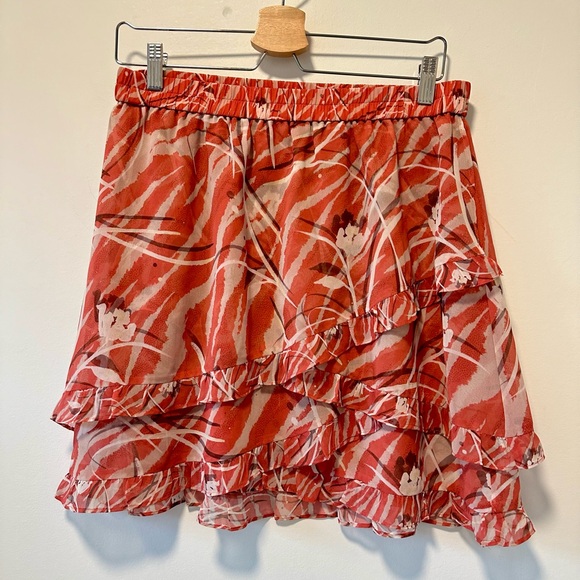 All Saints Mini Skirt Size Medium Pink - Picture 2 of 9